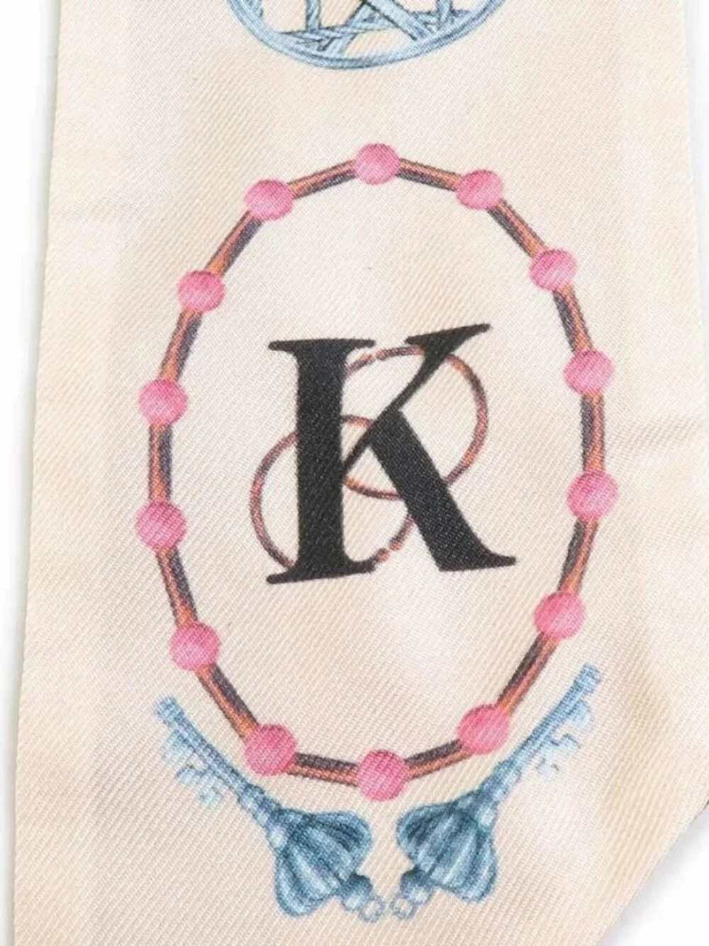 Auth Christian Dior Mitzah Scarf Multicolor Silk
